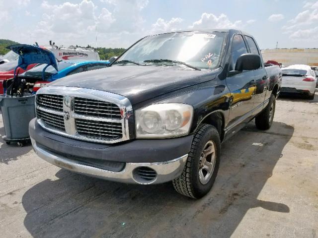 1D7HA18N27S211596 - 2007 DODGE RAM 1500 S BLACK photo 2