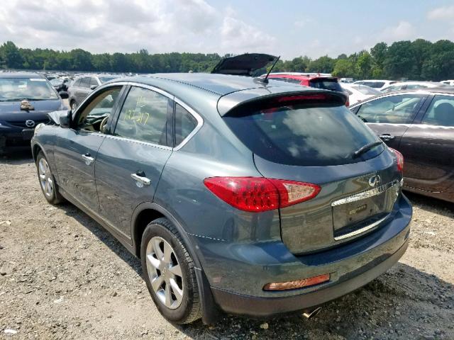 JNKAJ09F18M356176 - 2008 INFINITI EX35 BASE BLUE photo 3