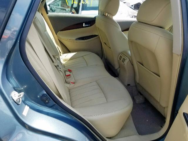 JNKAJ09F18M356176 - 2008 INFINITI EX35 BASE BLUE photo 6