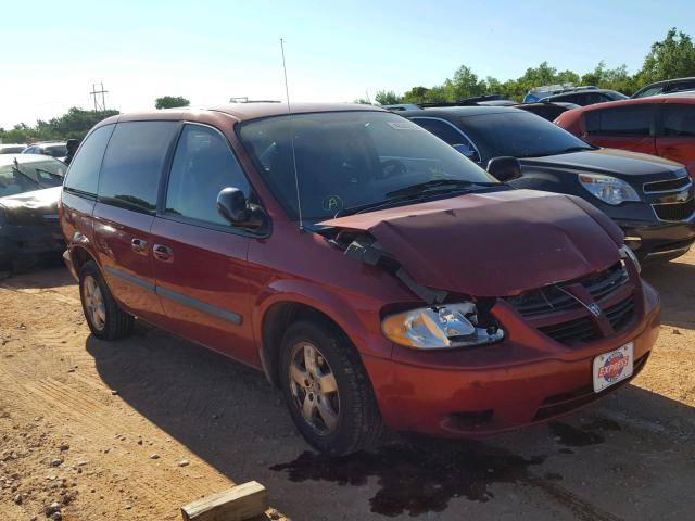 1D4GP45R36B747696 - 2006 DODGE CARAVAN SX BURGUNDY photo 1