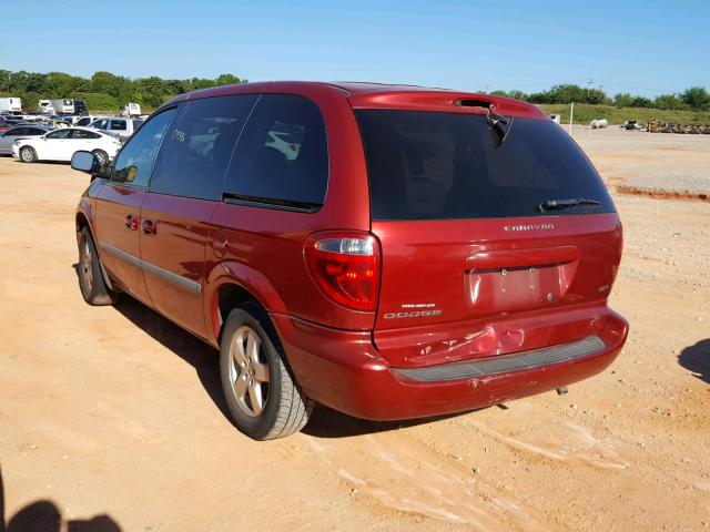 1D4GP45R36B747696 - 2006 DODGE CARAVAN SX BURGUNDY photo 3