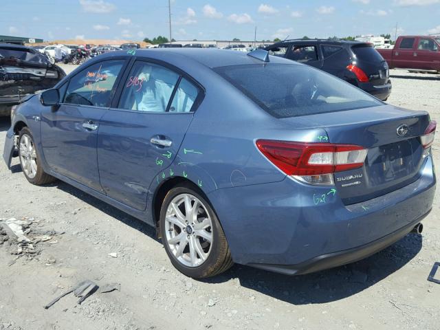 4S3GKAU60J3611109 - 2018 SUBARU IMPREZA LI BLUE photo 3