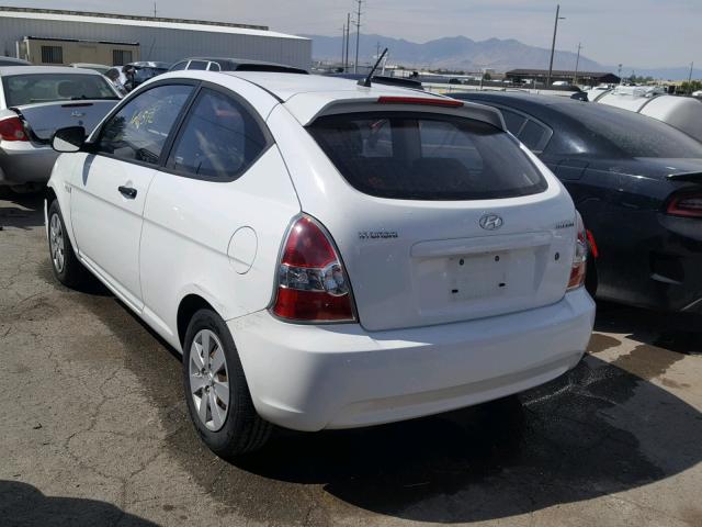 KMHCM3AC2BU194341 - 2011 HYUNDAI ACCENT GL WHITE photo 3