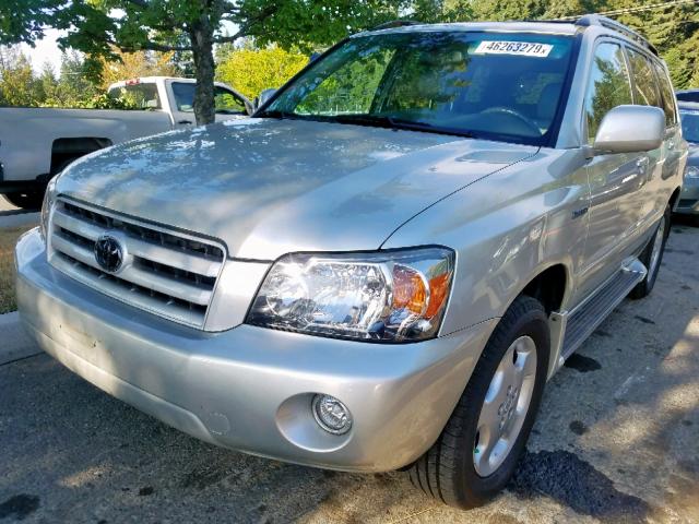 JTEEP21A640007766 - 2004 TOYOTA HIGHLANDER SILVER photo 2