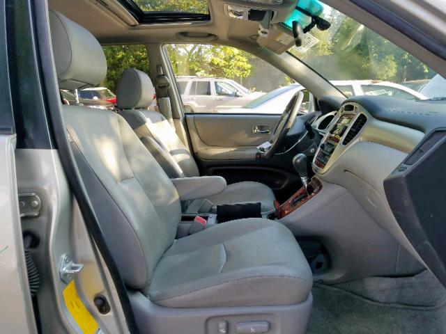 JTEEP21A640007766 - 2004 TOYOTA HIGHLANDER SILVER photo 5