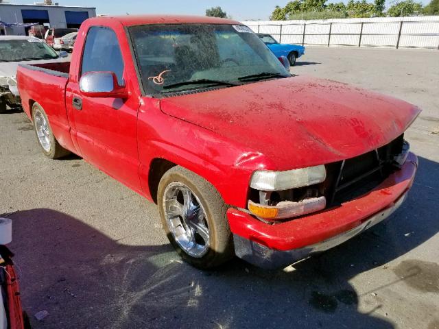 1GCEC14V4YZ167705 - 2000 CHEVROLET SILVERADO RED photo 1