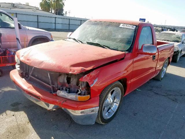 1GCEC14V4YZ167705 - 2000 CHEVROLET SILVERADO RED photo 2