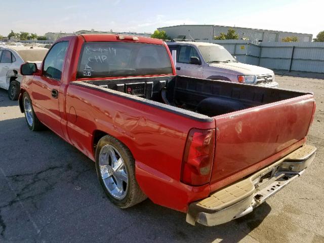 1GCEC14V4YZ167705 - 2000 CHEVROLET SILVERADO RED photo 3