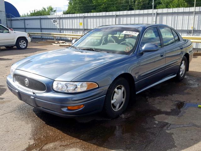 1G4HP54K2Y4186891 - 2000 BUICK LESABRE CU BLUE photo 2