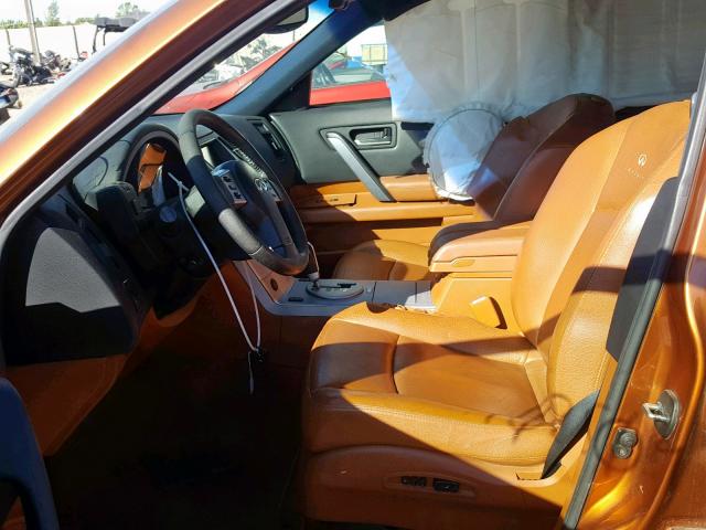 JNRBS08W13X003111 - 2003 INFINITI FX45 ORANGE photo 5