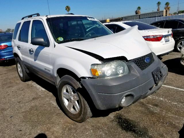 1FMYU49H67KB99363 - 2007 FORD ESCAPE HEV WHITE photo 1