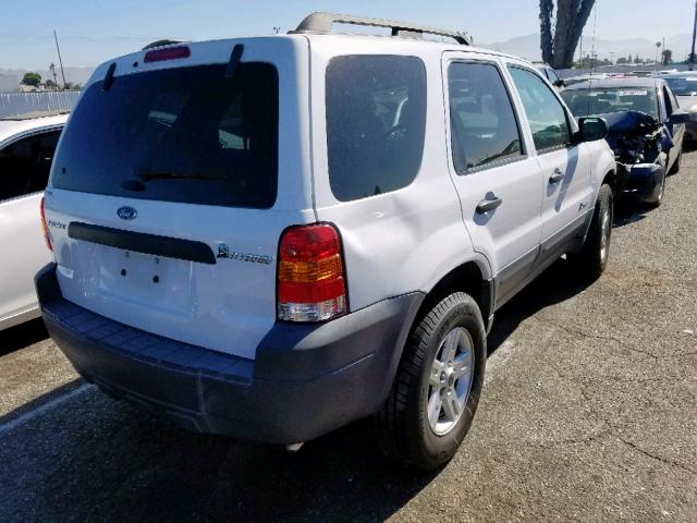 1FMYU49H67KB99363 - 2007 FORD ESCAPE HEV WHITE photo 4