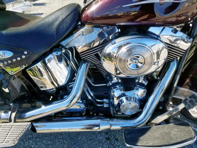 1HD1BWB186Y021744 - 2006 HARLEY-DAVIDSON FLSTCI BURGUNDY photo 7