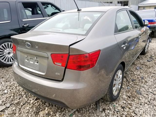 KNAFU4A2XA5881958 - 2010 KIA FORTE EX GRAY photo 4