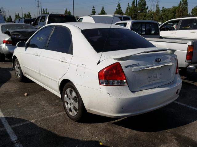 KNAFE122685544210 - 2008 KIA SPECTRA EX WHITE photo 3