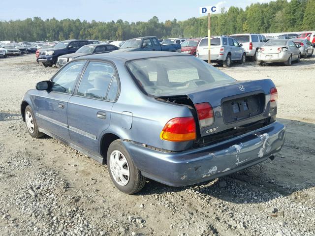 1HGEJ6626TL016156 - 1996 HONDA CIVIC DX BLUE photo 3