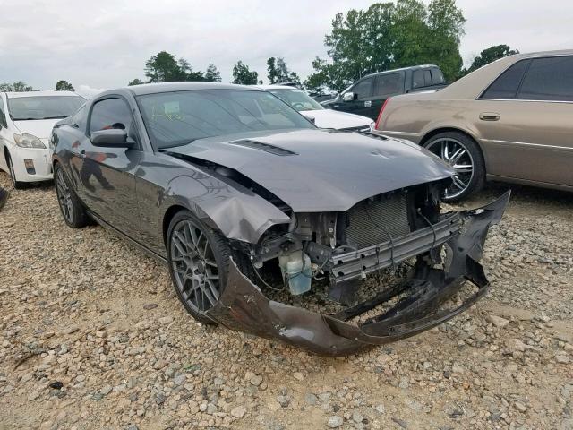 1ZVBP8CF7D5266981 - 2013 FORD MUSTANG GT GRAY photo 1