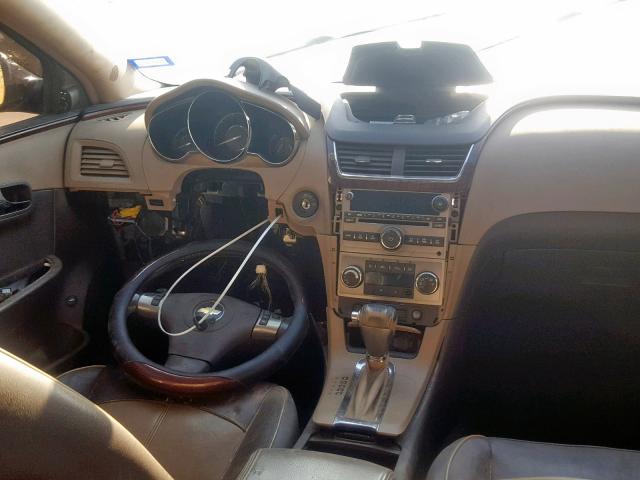 1G1ZK57B89F189991 - 2009 CHEVROLET MALIBU LTZ შავი ფოტო 9