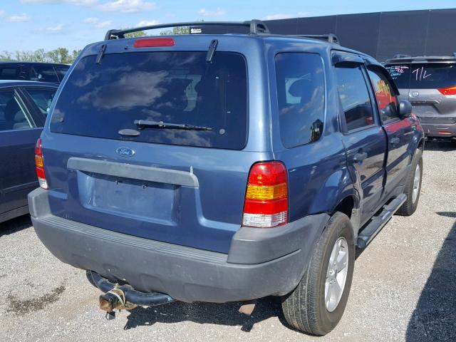 1FMYU93165KB43316 - 2005 FORD ESCAPE XLT BLUE photo 4