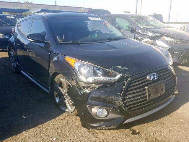 KMHTC6AEXFU223810 - 2015 HYUNDAI VELOSTER T BLACK photo 1