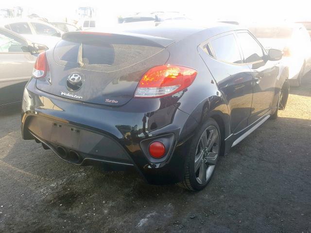 KMHTC6AEXFU223810 - 2015 HYUNDAI VELOSTER T BLACK photo 4