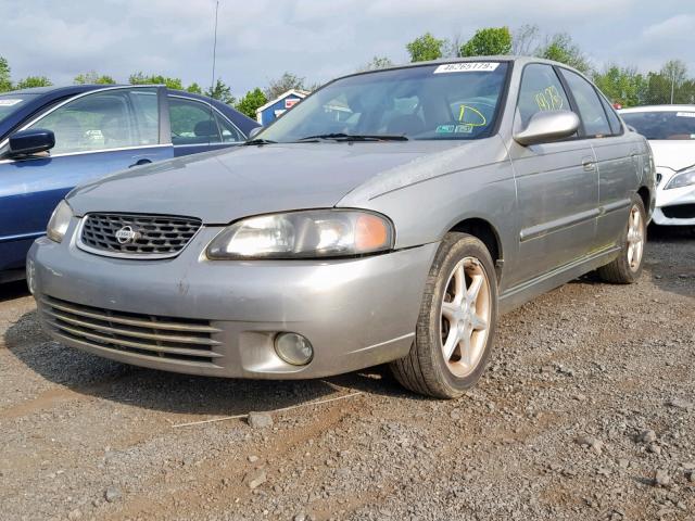 3N1BB51D01L125900 - 2001 NISSAN SENTRA SE SILVER photo 2