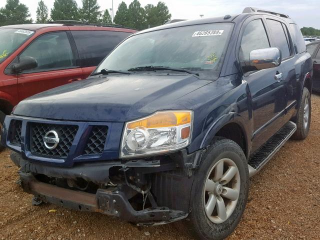 5N1AA0NDXBN605013 - 2011 NISSAN ARMADA SV BLUE photo 2