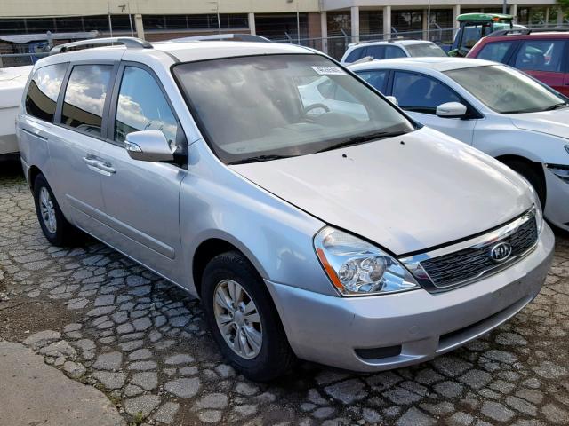 KNDMG4C70C6446826 - 2012 KIA SEDONA LX SILVER photo 1