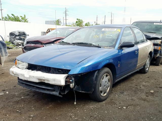 1G8ZH52852Z134253 - 2002 SATURN SL1 BLUE photo 2