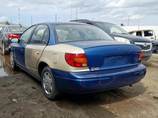 1G8ZH52852Z134253 - 2002 SATURN SL1 BLUE photo 3