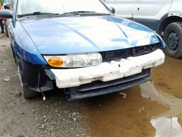 1G8ZH52852Z134253 - 2002 SATURN SL1 BLUE photo 9