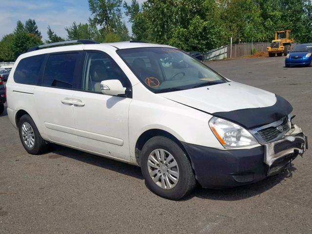 KNDMG4C79C6455797 - 2012 KIA SEDONA LX WHITE photo 1