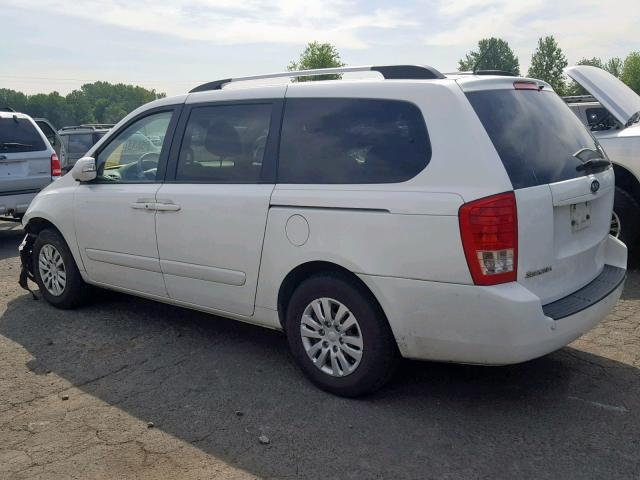 KNDMG4C79C6455797 - 2012 KIA SEDONA LX WHITE photo 3