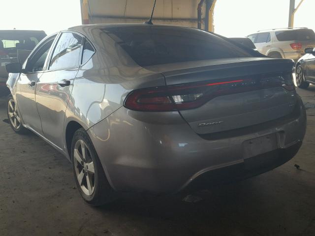 1C3CDFBB4FD222257 - 2015 DODGE DART SXT SILVER photo 3