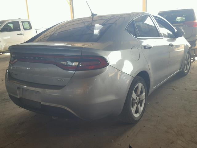 1C3CDFBB4FD222257 - 2015 DODGE DART SXT SILVER photo 4