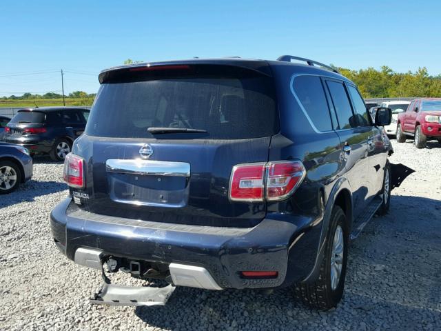 JN8AY2ND2J9052400 - 2018 NISSAN ARMADA SV BLUE photo 4