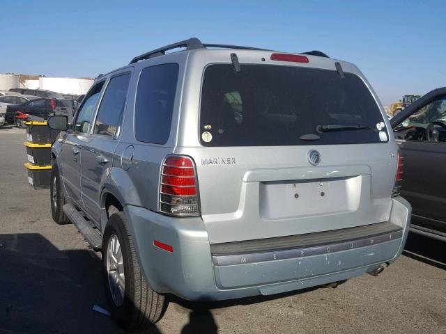 4M2CU561X6KJ08938 - 2006 MERCURY MARINER TEAL photo 3