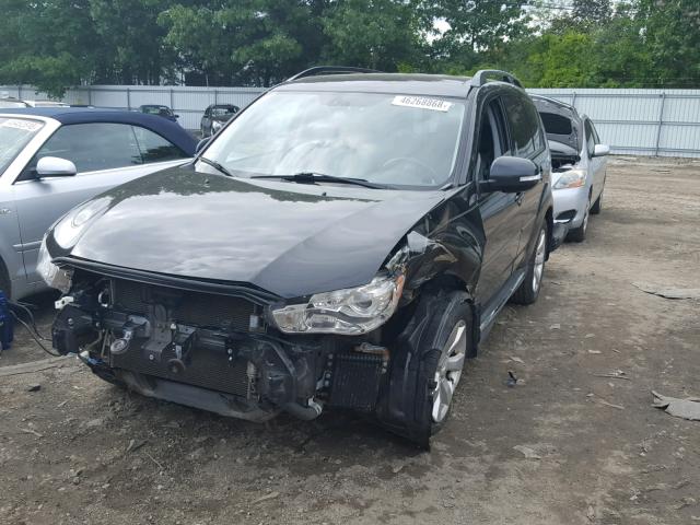 JA4JT4AX3AZ009300 - 2010 MITSUBISHI OUTLANDER BLACK photo 2