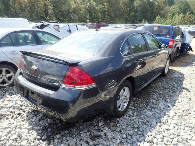 2G1WA5E34E1172463 - 2014 CHEVROLET IMPALA LIM BLACK photo 4