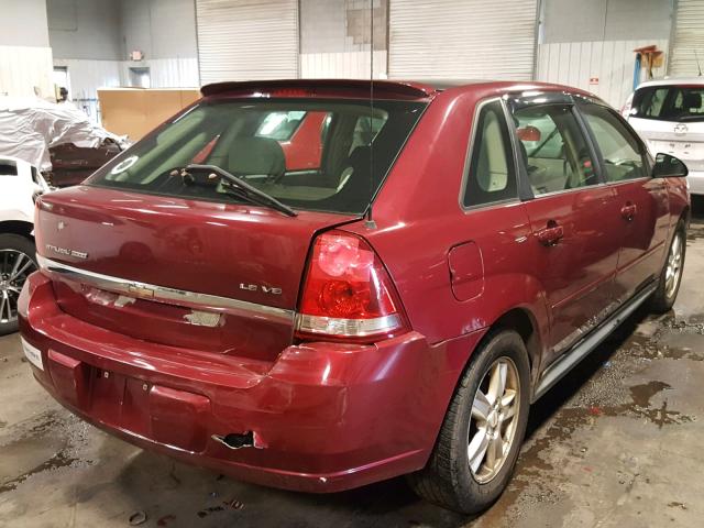 1G1ZT62845F216080 - 2005 CHEVROLET MALIBU MAX მუქწითელი ფოტო 4