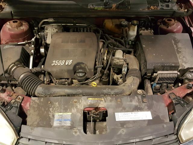 1G1ZT62845F216080 - 2005 CHEVROLET MALIBU MAX მუქწითელი ფოტო 7