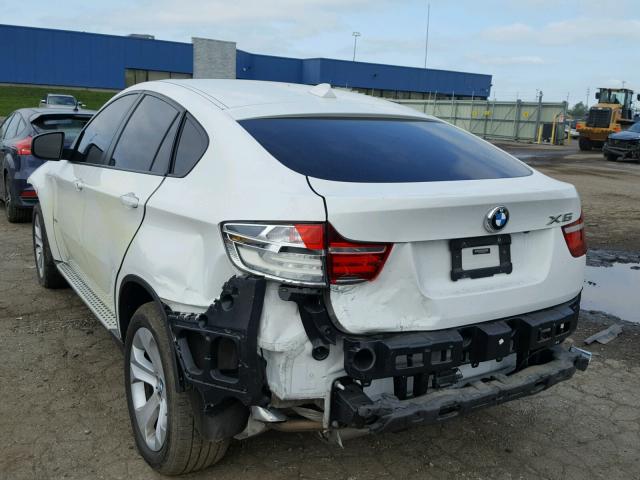 5UXFG2C5XE0C45065 - 2014 BMW X6 XDRIVE3 WHITE photo 3