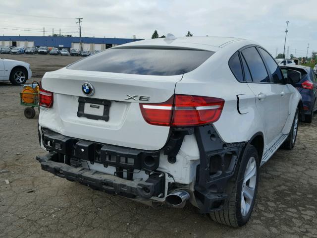 5UXFG2C5XE0C45065 - 2014 BMW X6 XDRIVE3 WHITE photo 4