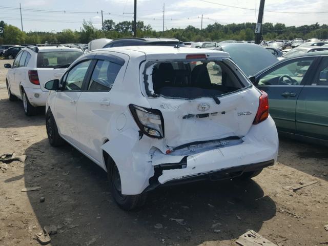 VNKKTUD31GA062367 - 2016 TOYOTA YARIS L WHITE photo 3