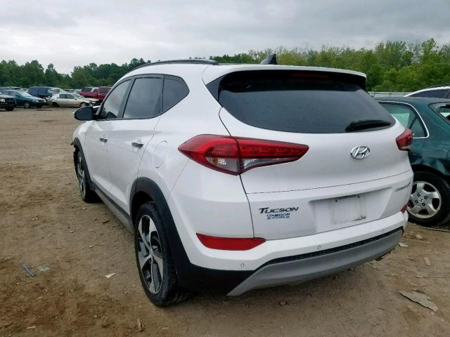 KM8J33A29HU315621 - 2017 HYUNDAI TUCSON LIM WHITE photo 3