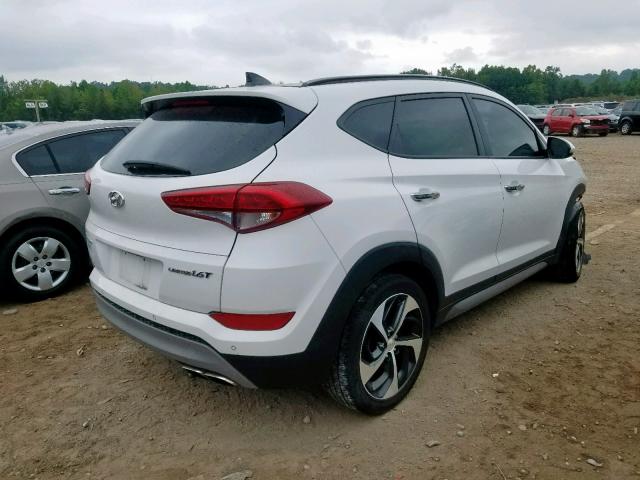 KM8J33A29HU315621 - 2017 HYUNDAI TUCSON LIM WHITE photo 4