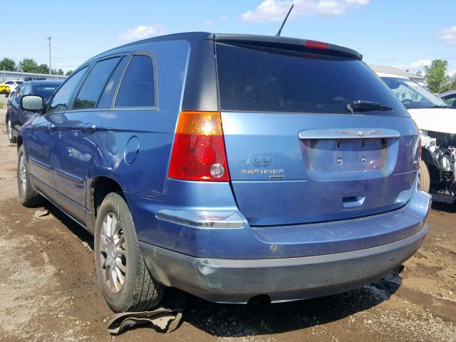 2A8GM68X87R262767 - 2007 CHRYSLER PACIFICA T BLUE photo 3