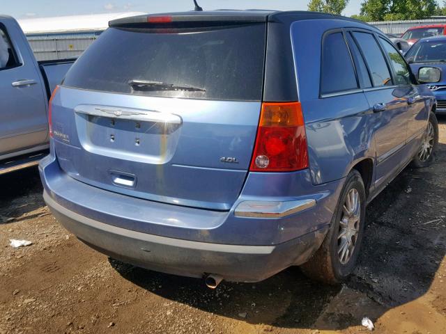 2A8GM68X87R262767 - 2007 CHRYSLER PACIFICA T BLUE photo 4