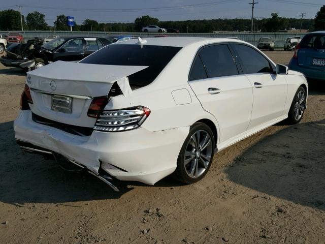 WDDHF5KB5FB124085 - 2015 MERCEDES-BENZ E 350 WHITE photo 4