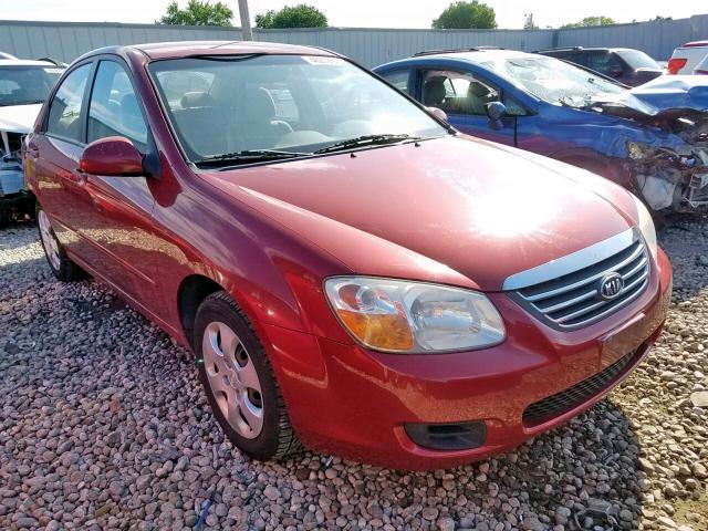 KNAFE121485519376 - 2008 KIA SPECTRA EX RED photo 1